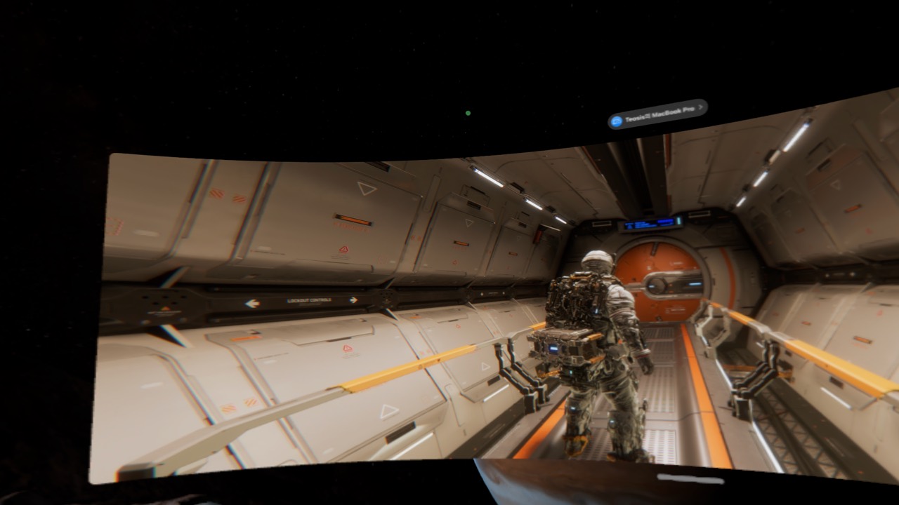 Vision Pro ultrawide gameplay